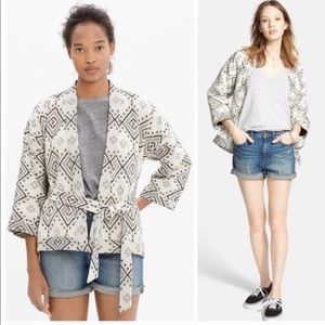 Madewell Kimono Wrap Jacket Arrowhead